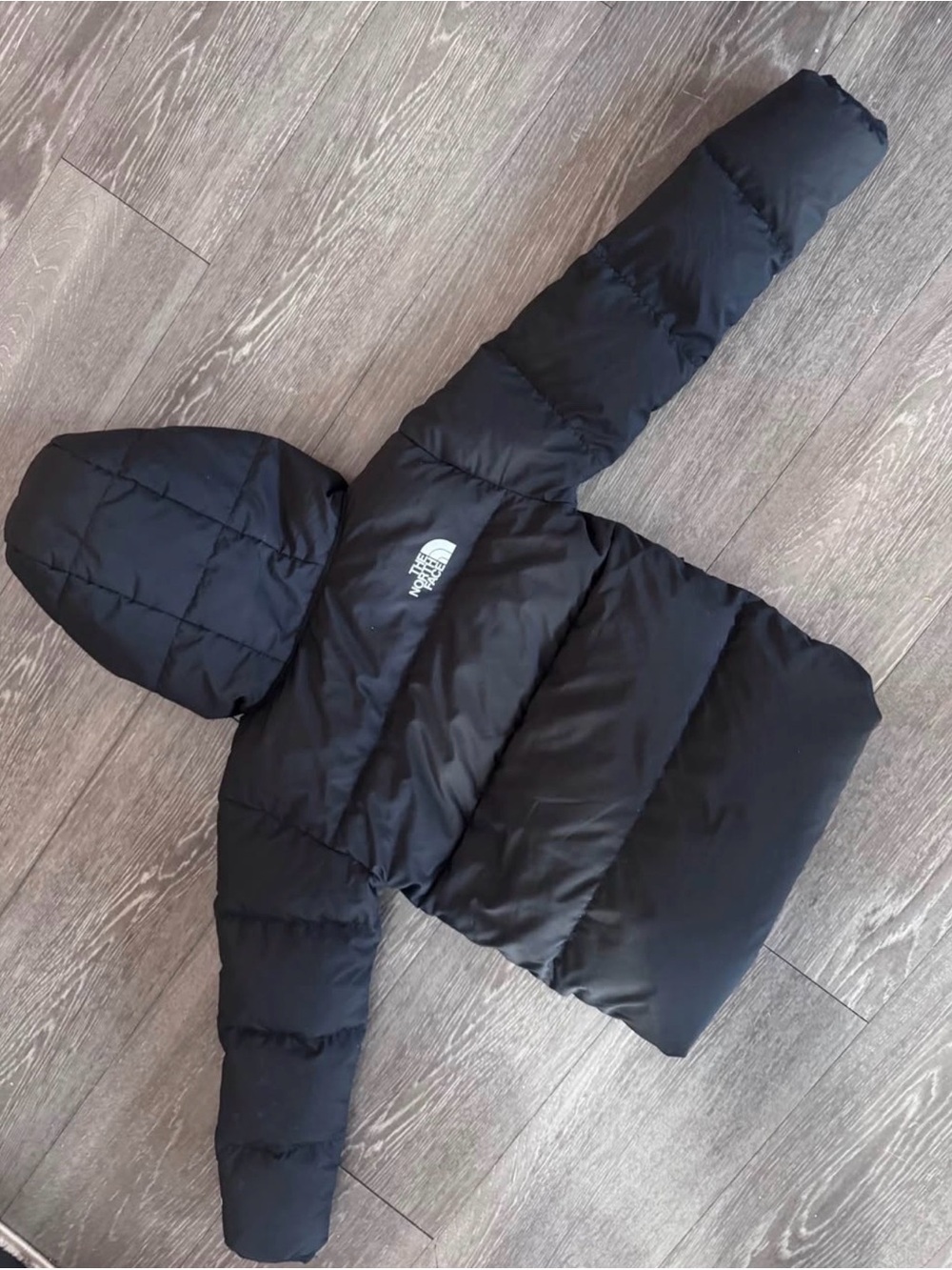 The North Face Kids Black Puffer Coat with Hood